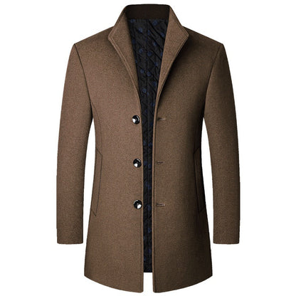 Autumn And Winter Casual Woolen Coat Men