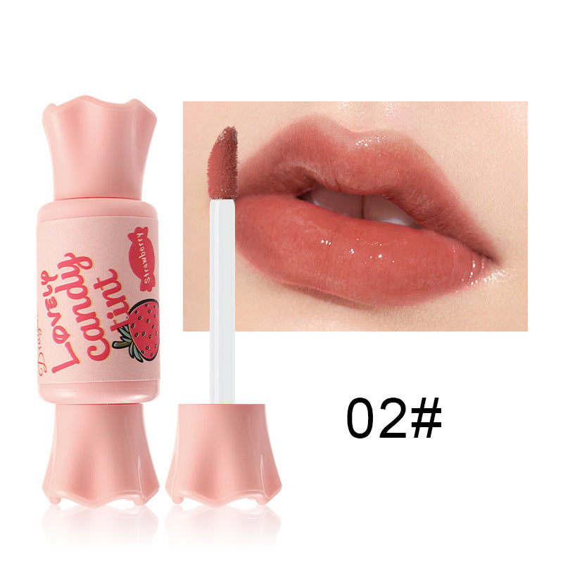 Dragonranee Mirror Pink Candy Lip Glaze Female Student Models Cute Waterproof Lipstick Dyed Lip Liquid