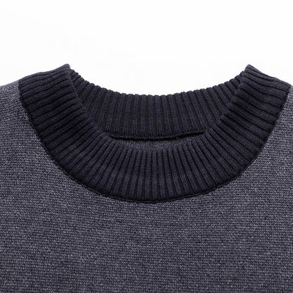Autumn Men's Thick Knitted Sweaters For Middle-aged