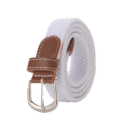Stretchy Seamless Woven Denim Canvas Belt