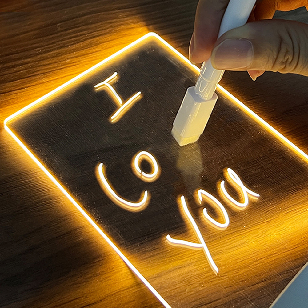 LED Note Board USB Message Board Night Light