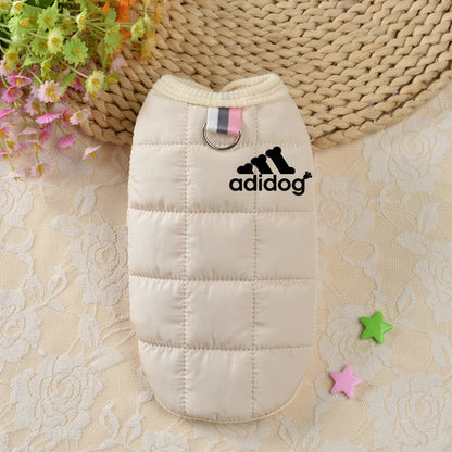 Pet clothing winter thickened dog clothes autumn and winter new cotton-padded jacket vest multi-color waterproof warm