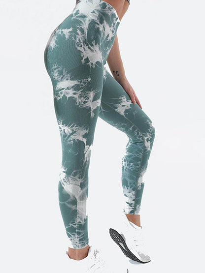 Tie-Dye High Waist Active Leggings for Comfort and Style