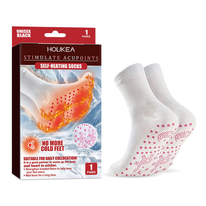 Self-Heating Socks, Winter Outdoor Sports Windproof Cold Warm Foot Care Massage Socks