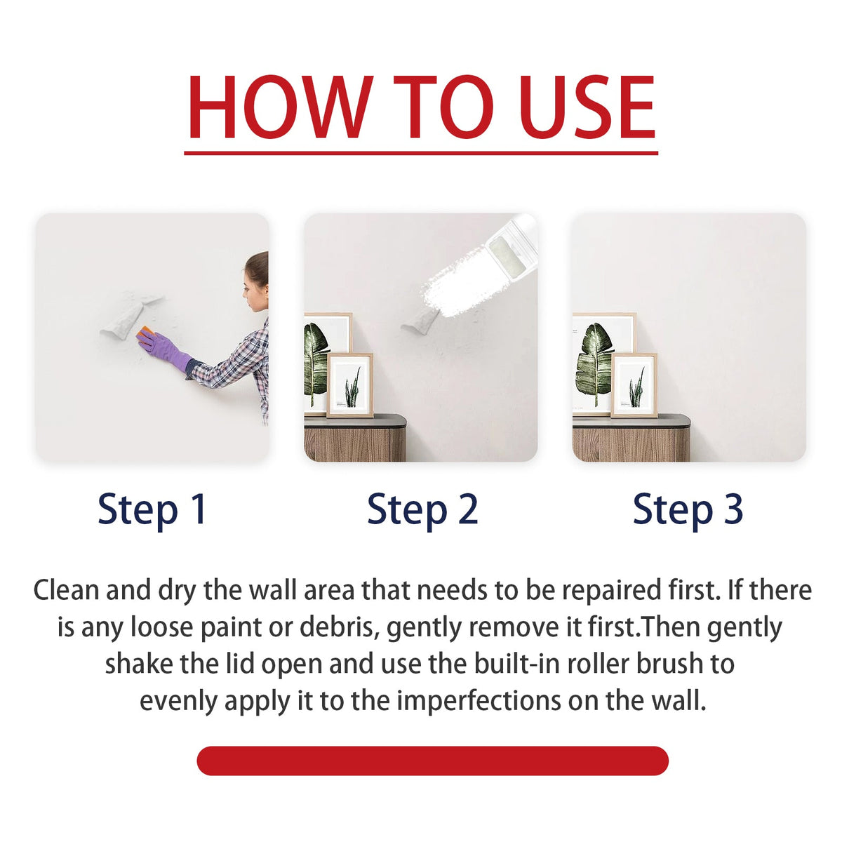 Wall Repair Compound, Household Wall Leak Cracks Nail Eye Waterproof And Mildew Wall Renovation Repair Cream