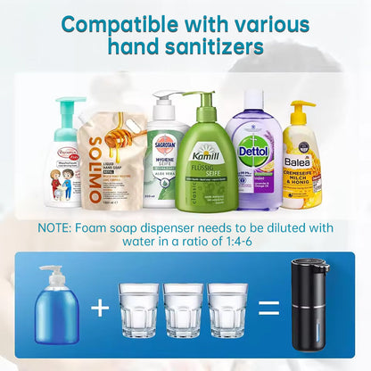 Touchless Sensor Soap Dispenser for Bathroom & Kitchen. Offers Foam and Liquid Modes.