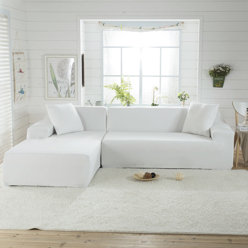 Solid color sofa cover, elastic tight package, full cover, fabric sofa cover, sofa cushion, sofa cover