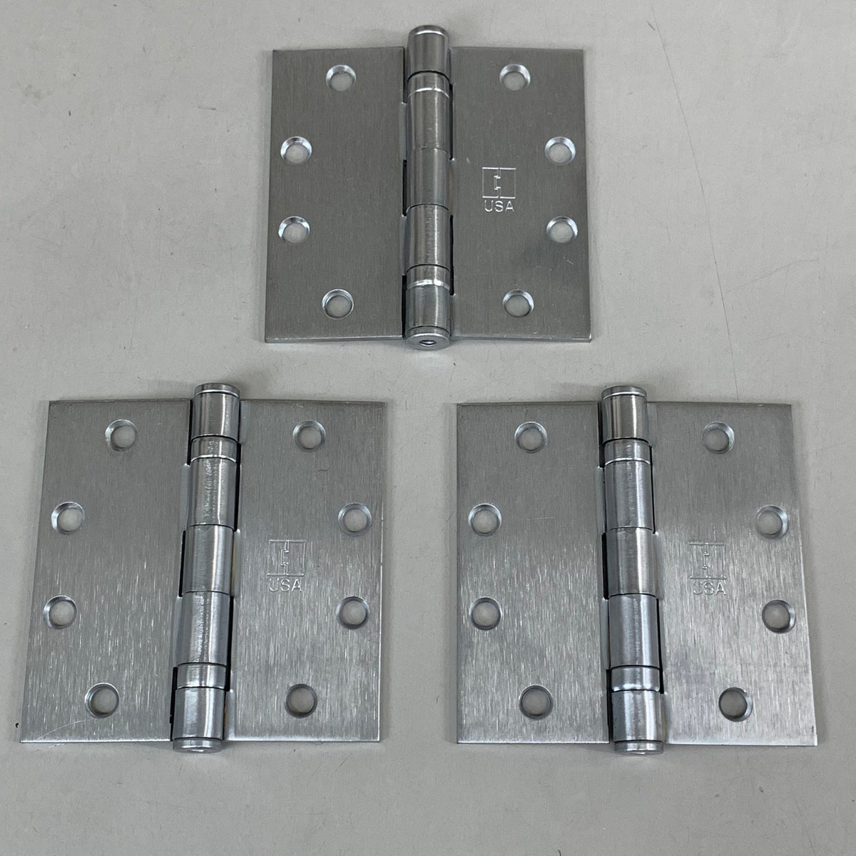 HAGER (3 Pack) Hinge 5 Knuckle Steel 4.5"x4.5" Satin Chrome BB1279