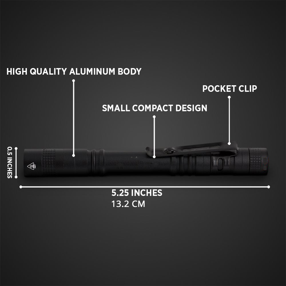 Mini LED flashlight Pen light Portable Torch 1 Switch Mode led flashlight For the dentist and for Camping Hiking Out