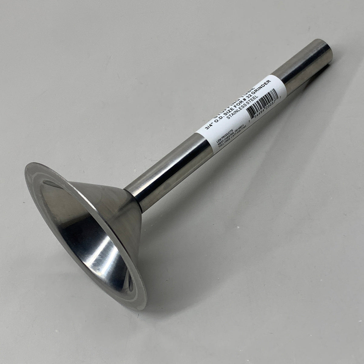 LEM Stuffing Tube 3/4" O.D Size for #32 Grinder Stainless Steel 057BSS