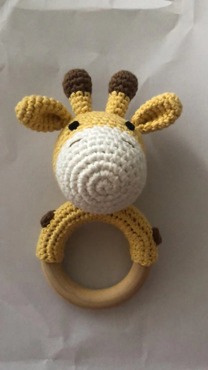 Carving Name Baby Soothing Bell Newborn Gift Bath Gift Knitted Cartoon Doll