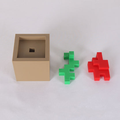 Miniature floral building blocks are suitable for home decoration