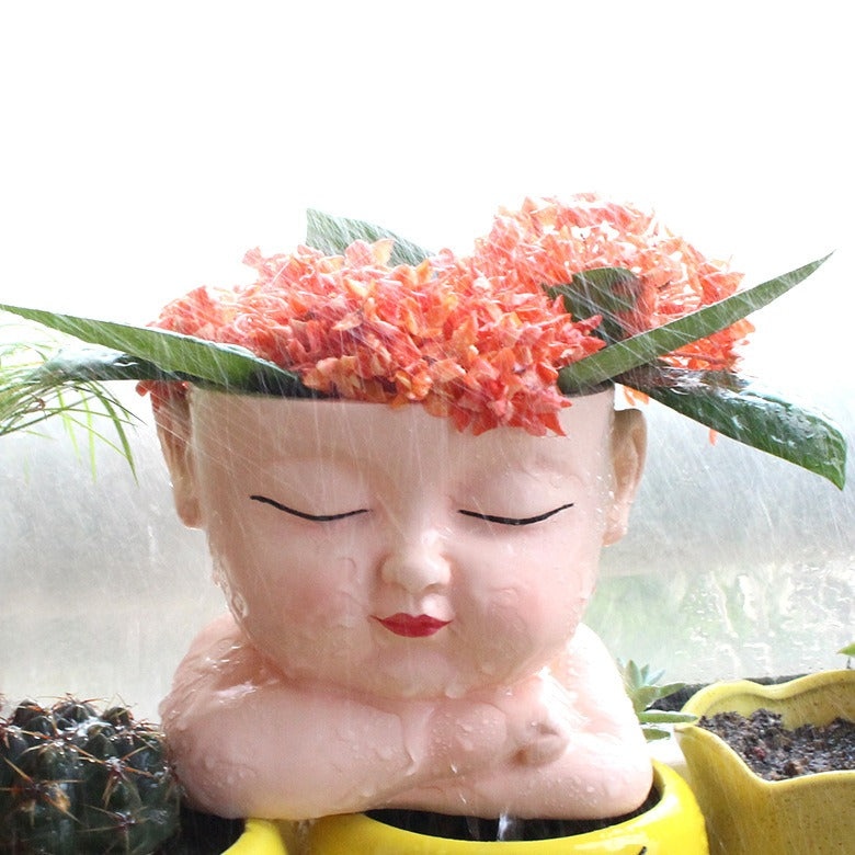 Creative Baby Flower Pot Decoration Potting Landscape Courtyard Garden Face Flower Pot