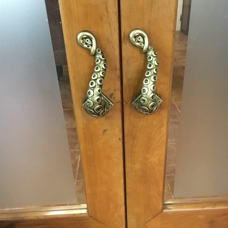 Steampunk retro octopus door handle resin craft