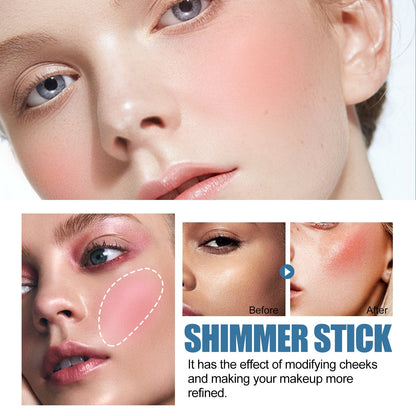 Blush Stick, Three-Dimensional Brightening Natural Waterproof Lightweight Lazy Body Contouring Cream