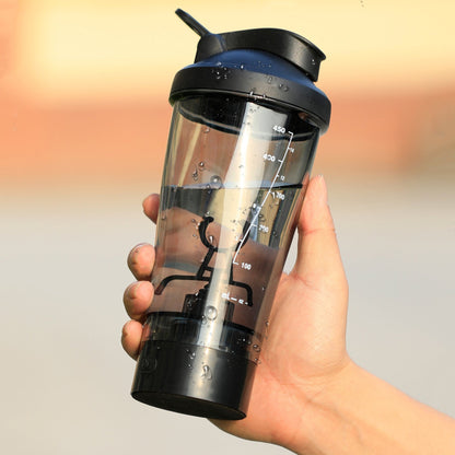 450ml Electric Stirring Cup Spiral Pattern Vortex Protein Powder Shake Cup Automatic Shake Cup Colorful Running Lantern