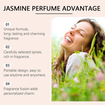 Jasmine Light Perfume Flower Fruit Fragrance Natural Fresh Mild Lasting Light Fragrance Portable Charm Staying Perfume