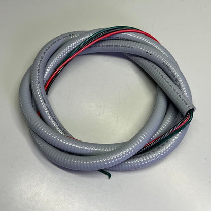 MARS Non-Metallic Whip Kit Liquid Tight Flexible Conduit 1/2" X 8' Grey 84139