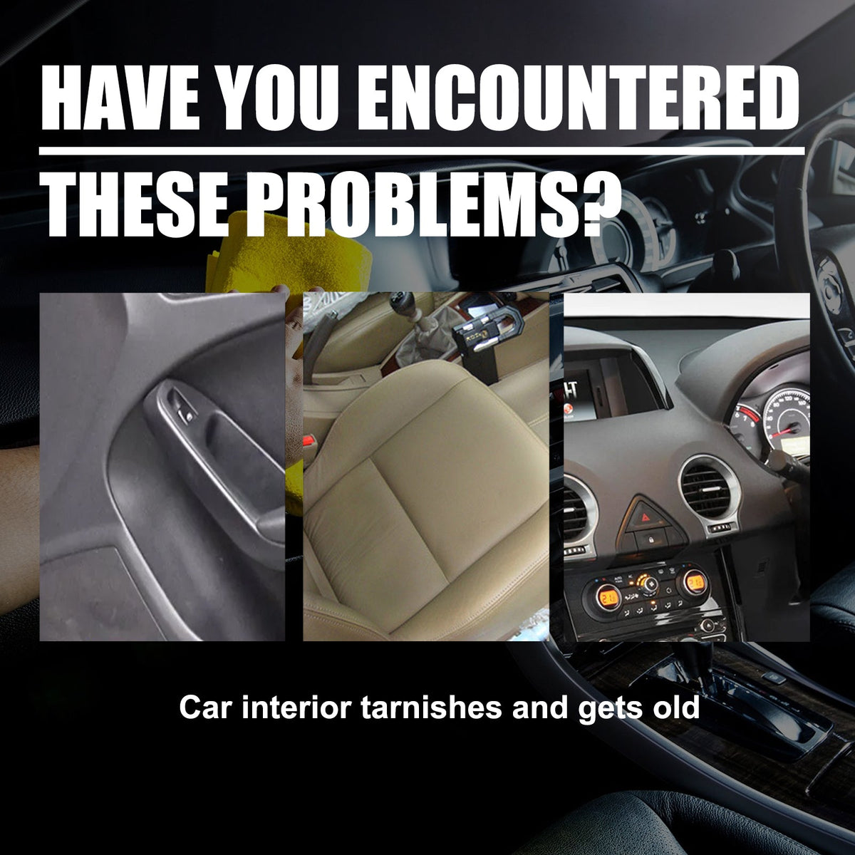 Car Interior Reconditioning Cleaner, Car Leather Cleaning Plastic Instrument Panel Decontamination Maintenance Agent