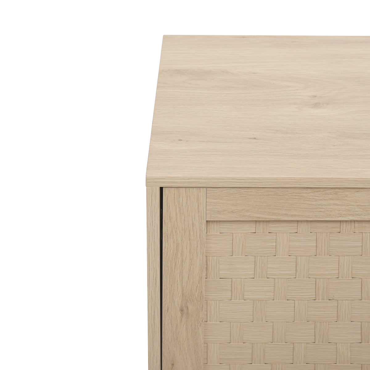 4 Door Accent Cabinet Sideboard Buffet Storage Cabinet with Adjustable Shelf for Entryway Living Room Bedroom