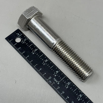 BRIIKSEN (5 PACK) Hex Head Cap Screws Standard thread SS 304 5" HHCSSS1C5 As-is