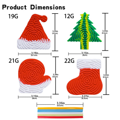 Silicone decompression toy Christmas puzzle children's sensory toy