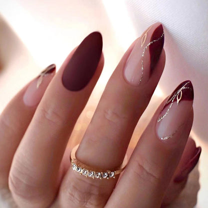 3D Almond-shaped Wearable Nails