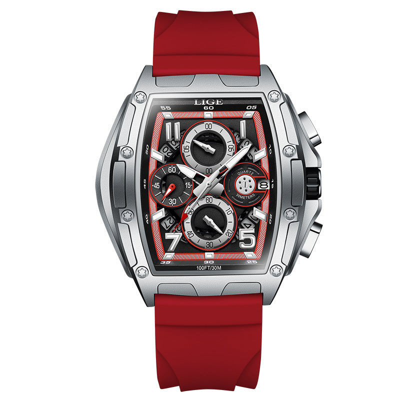 Multi-Sport Waterproof Curved Mirror Watch