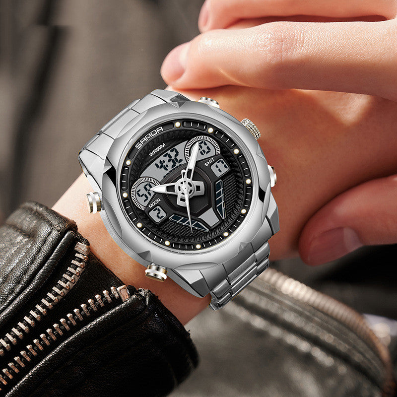 Mens Watch Fashionable Luminous Waterproof Alarm Clock Electronic