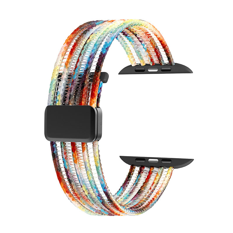 Nylon Magnetic Watch Strap Compatible With Select Smartwatches
