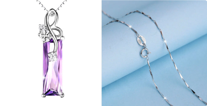 Purple Amethyst Woman Necklaces
