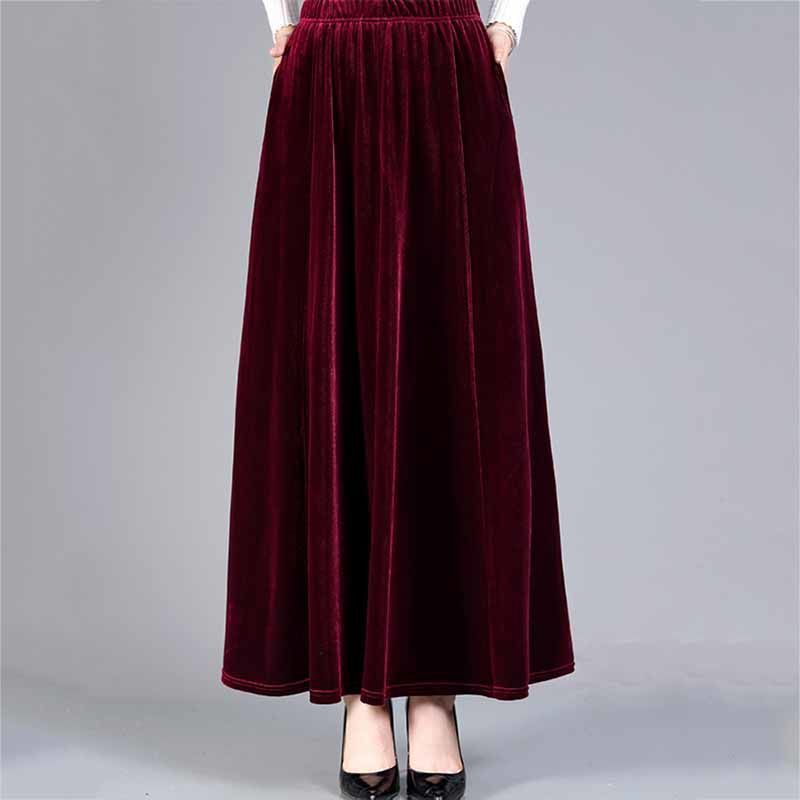 Fashion Personality Velvet Skirt Women