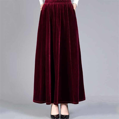 Fashion Personality Velvet Skirt Women