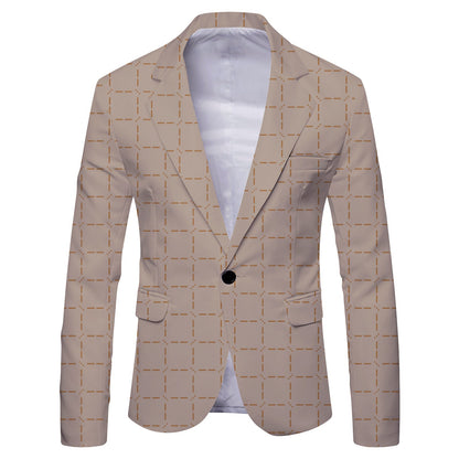 Mens Spring New Arrival Top Commuter Casual Blazer Mens Plus-Size British-style Suit For Men
