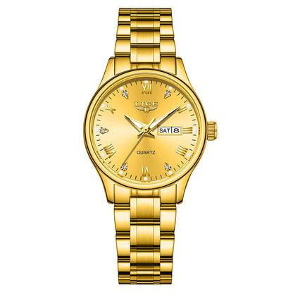 Waterproof Luminous Multi-function Calendar Quartz Watch