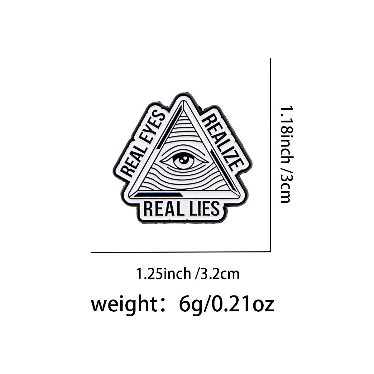 Different-letter English Brooch Alloy Badge
