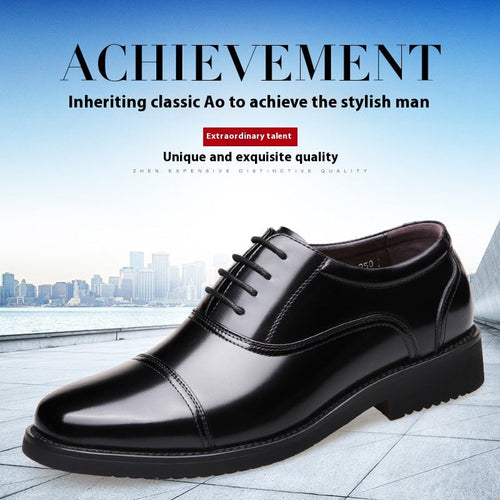 Black Business Formal Men's Leather Shoes