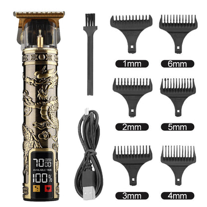 Hair Clipper Electric Electrical Hair Cutter Retro Oil Head Engraving