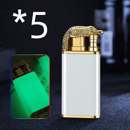 Blue Flame Double Fire Metal Lighter