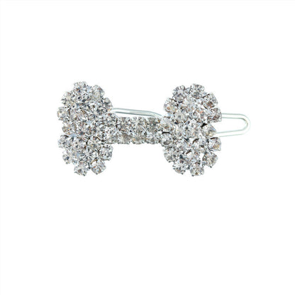 Pet Cat And Dog Ornament Diamond Dog Bone Barrettes