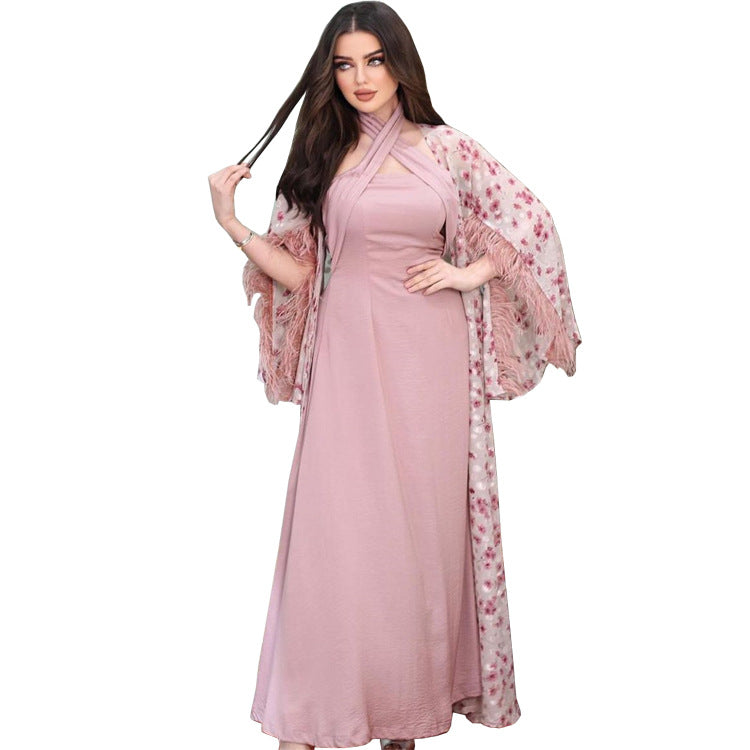 Celebrity Camel Dress With Neck