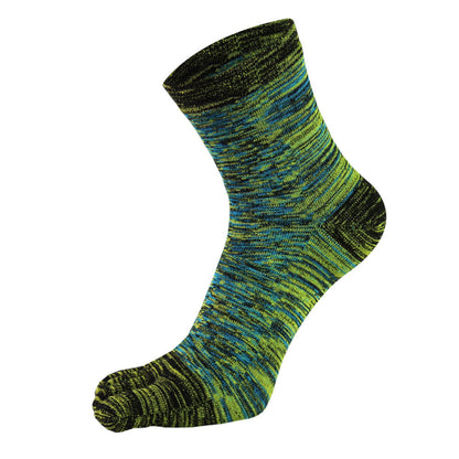 Men's Simple Casual Toe Socks Cotton Long Socks