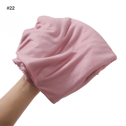 Solid-color Large-size Modal Sweatband Single-color Mercerized Cotton Turban Headscarf