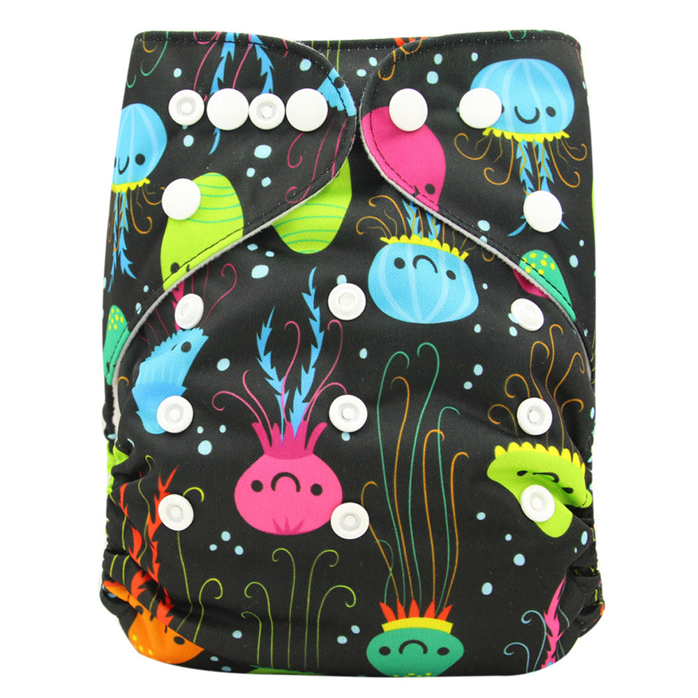 Washable Baby Cloth Diaper Breathable Diaper Pants 0-3 Years Old Baby Adjustable Diaper Leak-proof Diaper