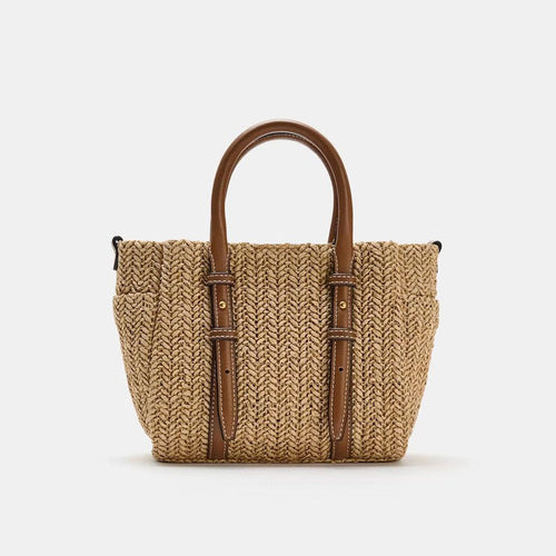 Straw Woven Hand-held Shoulder Crossbody Bag