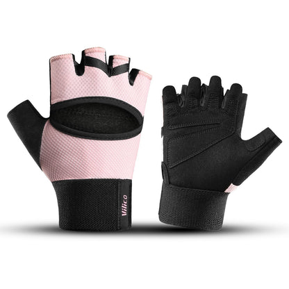 Non-slip Outdoor Cycling Sun-Protective Breathable Half-Finger Gloves