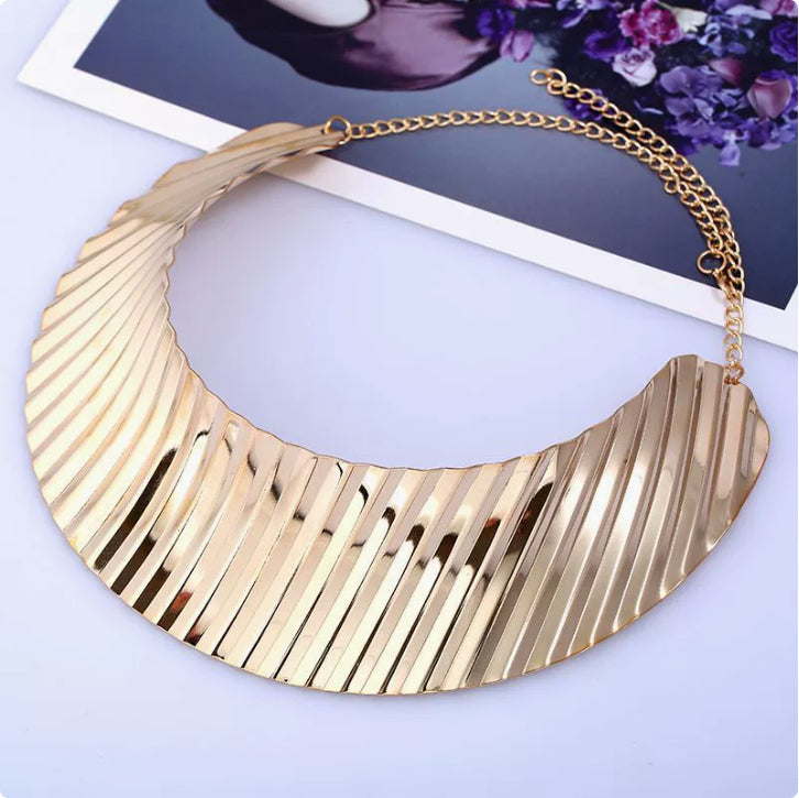 Multicolour Metal Choker Necklaces