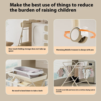 Baby Care Foldable Multifunctional Diaper-changing Table