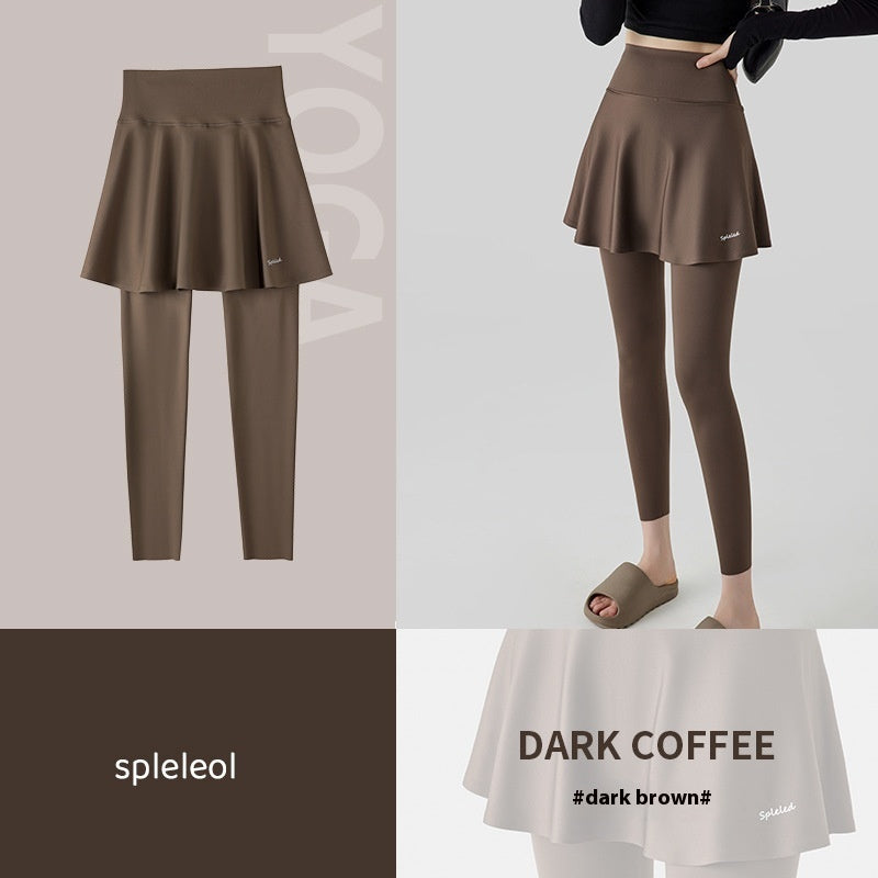 High Waist Yoga Culottes Skort