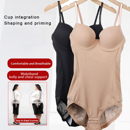 Strap-style Shapewear Tummy-control Bodysuit